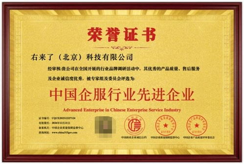 右來了科技榮獲“中國企服行業先進企業”稱號，彰顯信息系統集成服務卓越實力